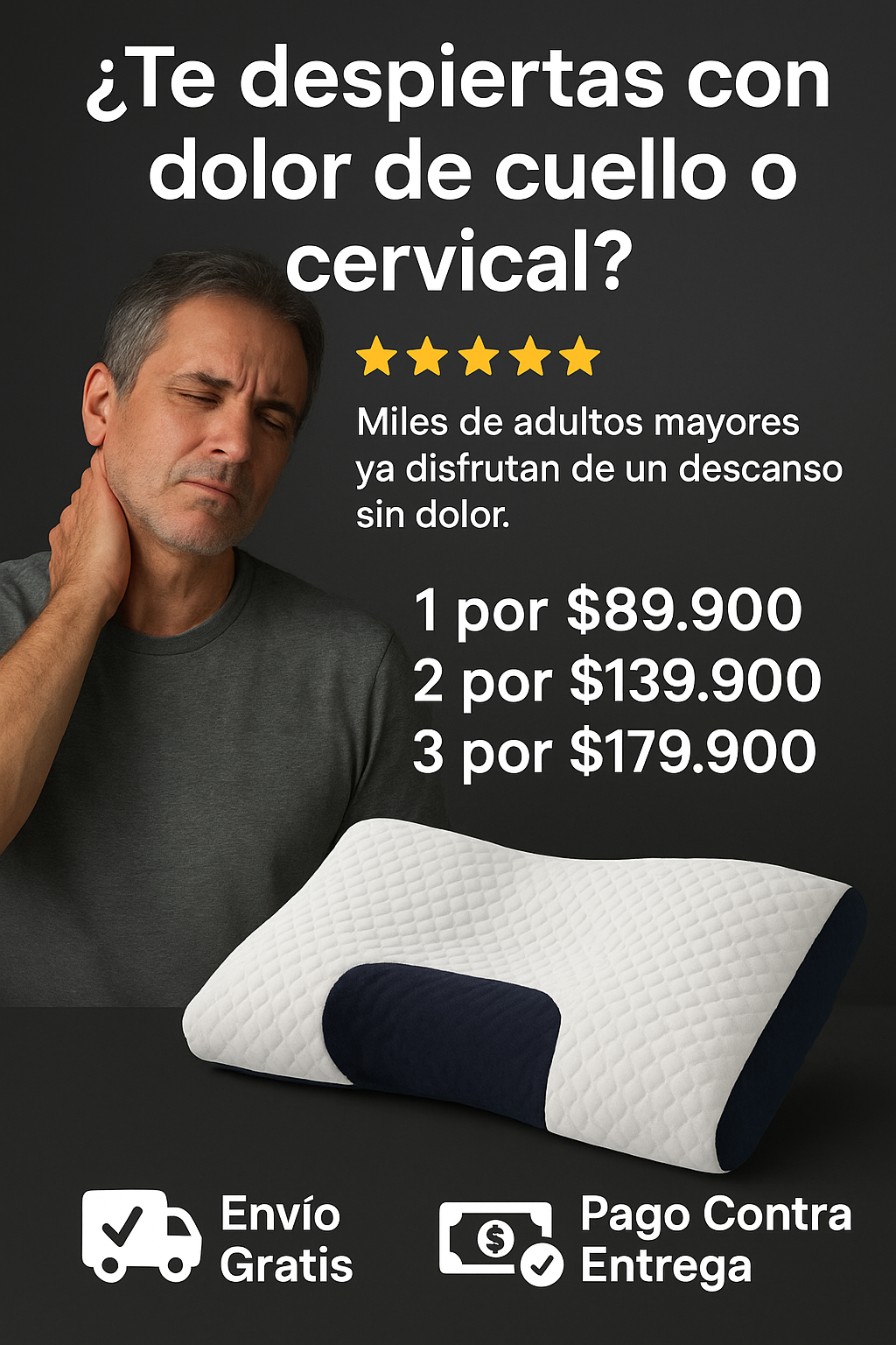 ALMOHADA ERGONOMICA CERVICAL